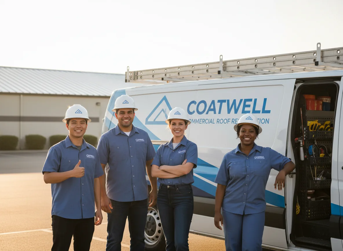 Commercial roof coating company in Herrick, IL